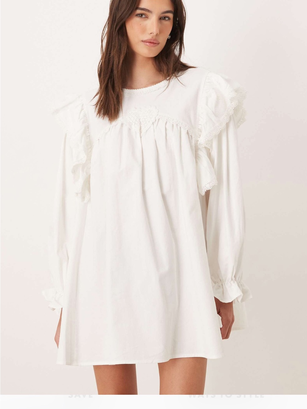 NWT Sister Jane Sol Seeker Cotton Ruffle Babydoll Mini Dress Size M
